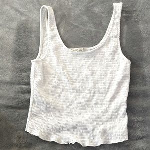 White Moa Moa tank top.